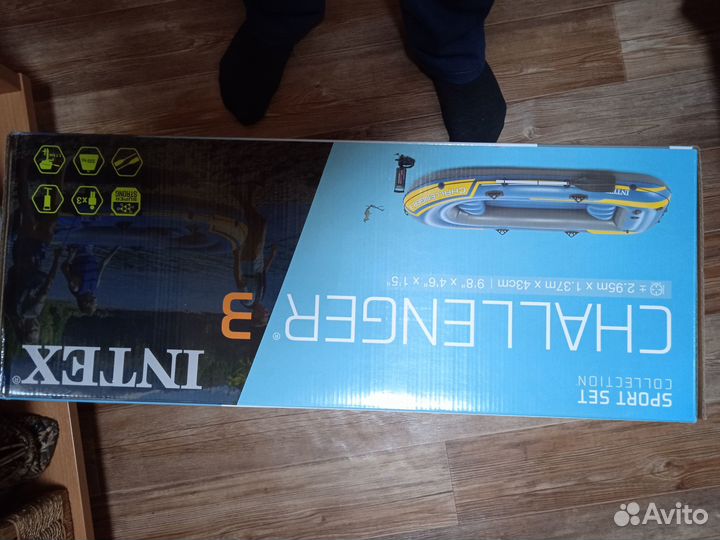 Лодка пвх Intex Challenger 3