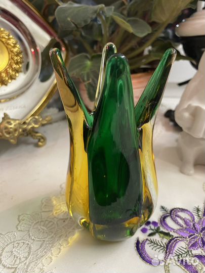 Ваза. Мурано, винтаж, Италия, оригинал, 14 см
