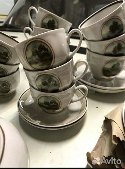 Чайно-кофейный сервиз Дулево: 