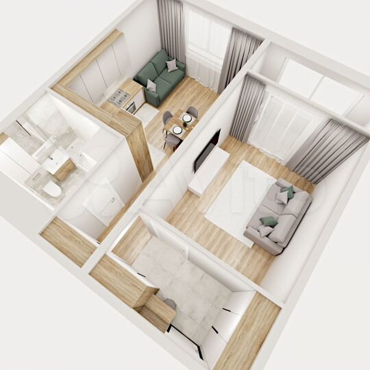 1-к. квартира, 41,7 м², 8/12 эт.