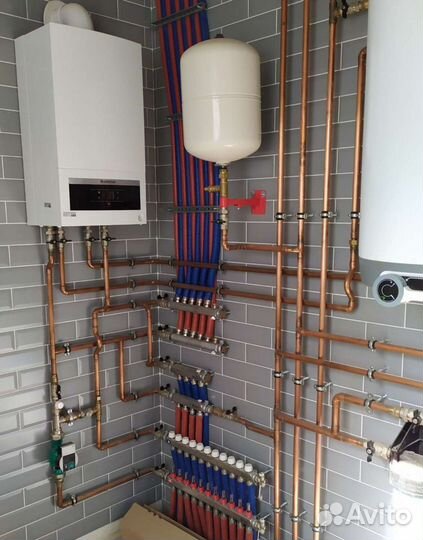 Монтаж отопления, водопровода и канализации