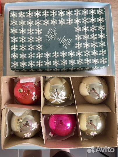 Елочные игрушки СССР наборы и верхушки