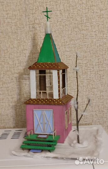 Поделка храм на Пасху