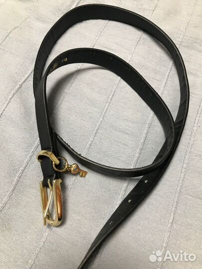 Перчатки кожаные + ремешок женский