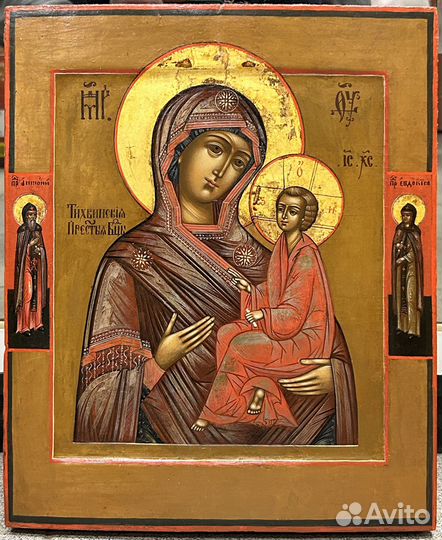 Икона Тихвинская Пресвятая Богородица Ковчег