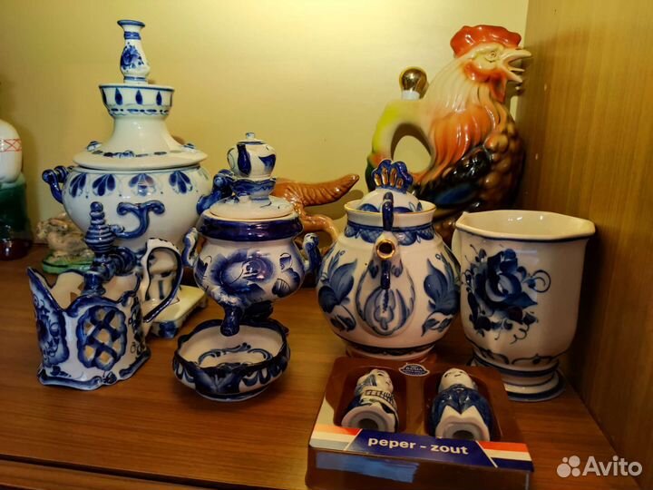 Фарфор, гжель, посуда, статуэтки