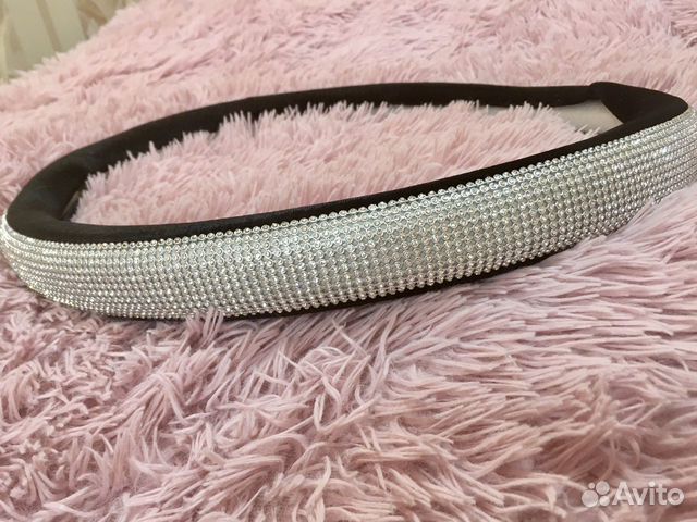 Чехол рулевого колеса со стразами