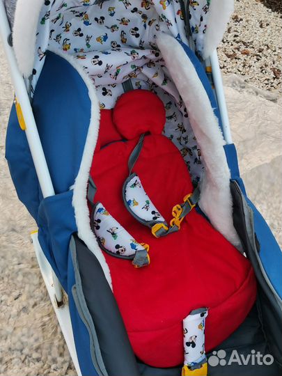 Коляска санки Микки Маус