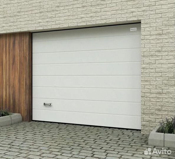 Ворота секционные подъемные монт-ж до 2 дн