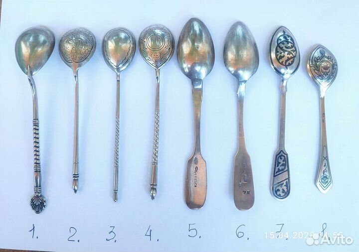 Серебряная чайная ложка СССР