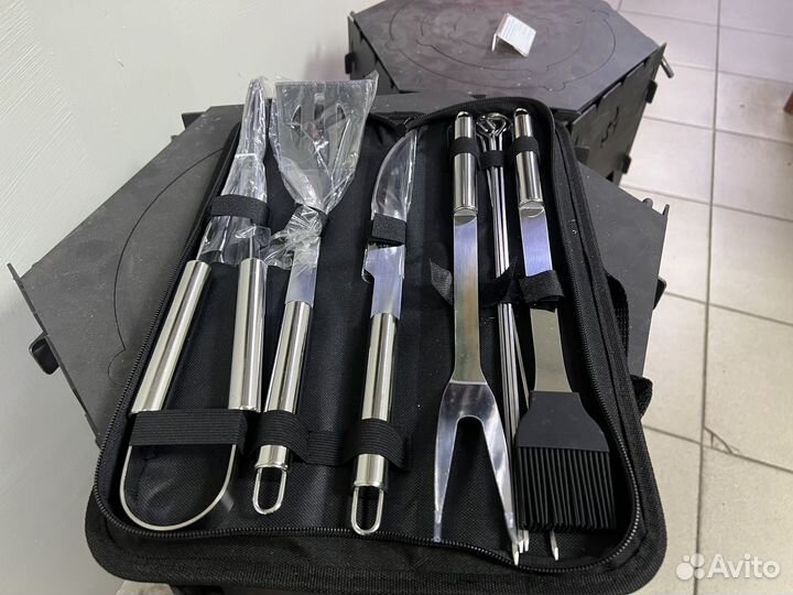 Набор для барбекю в сумке Средний