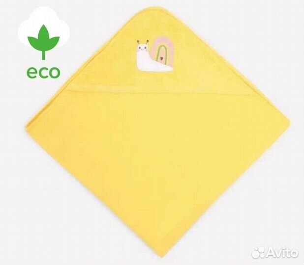 Полотенце с уголком для малыша 85*85 см