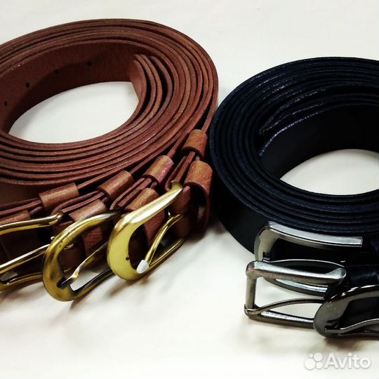 Ремни ручной работы из натуральной кожи