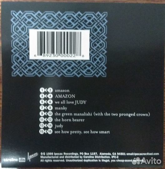 Melvins The Maggot (1999, CD, USA)