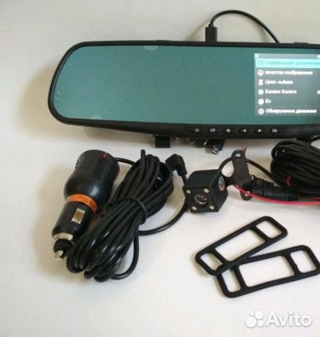 Видеорегистратор Зеркало + 2 Камеры HD + Парктрони