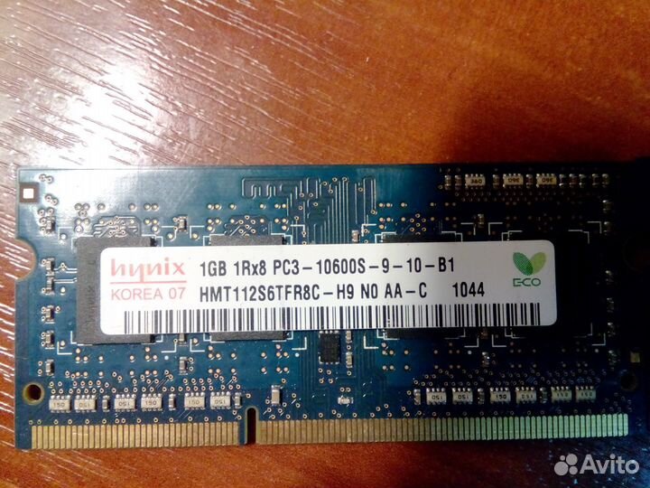 Sodimm DDR3 -1gb DDR2 -512гб