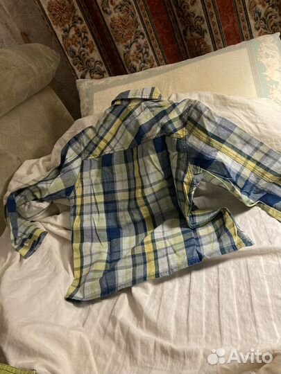 Рубашка в клетку на кнопках на 8 лет