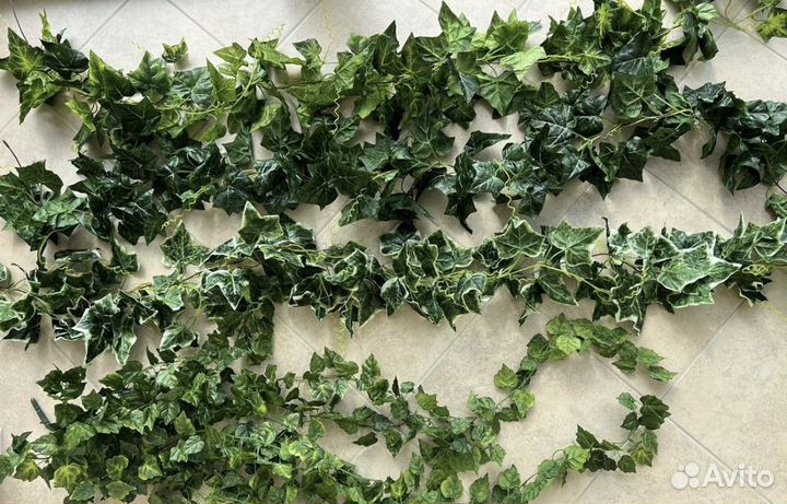 Искусственная зелень для декора плющ лиана
