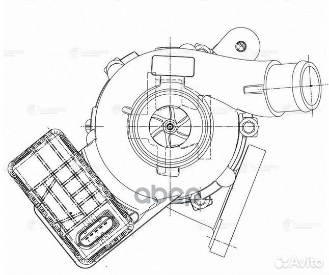 Турбокомпрессор для а/м Ford Transit (13) 2.2D E5