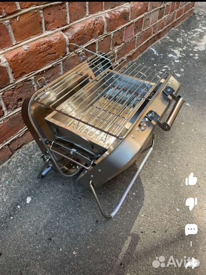 Мангал гриль сборный в чемодане
