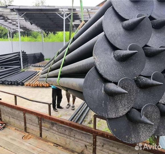 Установка Винтовых сваи