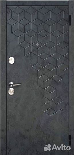 Входная дверь Феникс Линии велюр белый софт