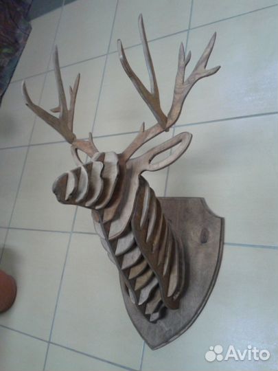 Декоративное панно, голова Оленя