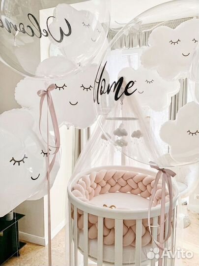 Воздушные шары на выписку из роддома