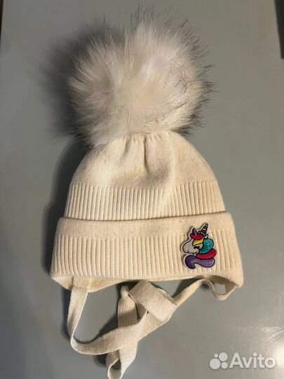 Шапка зимняя для девочки, р 48