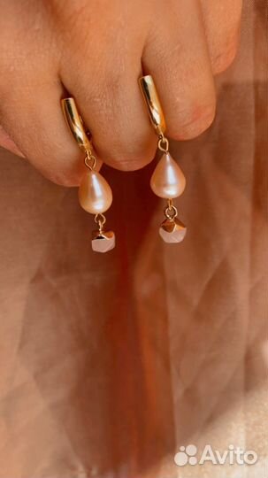 Серьги жемчуг