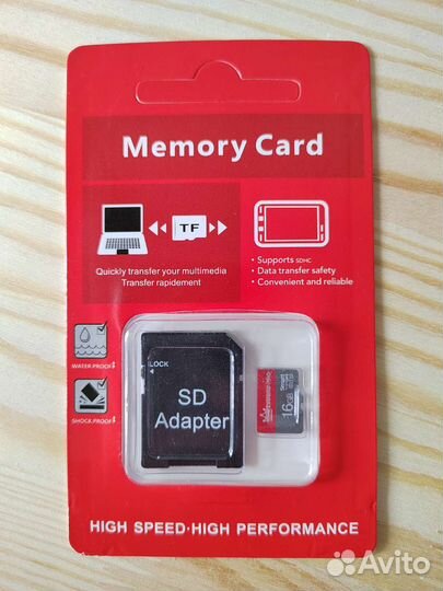 Карта памяти MicroSD 16Gb