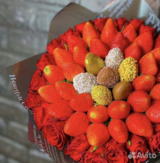 Клубничный букет из клубники VIP