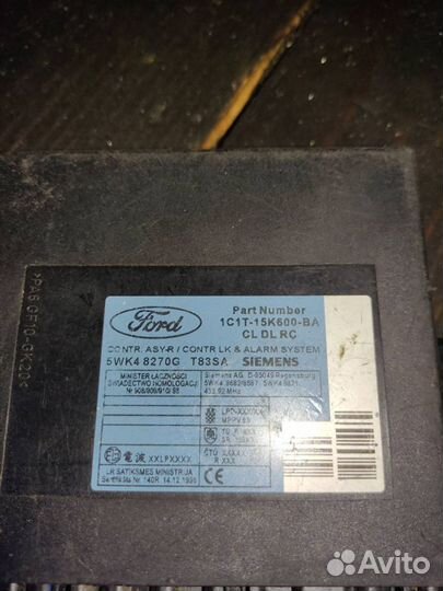 Блок электронный управ. центр. замком ford transit