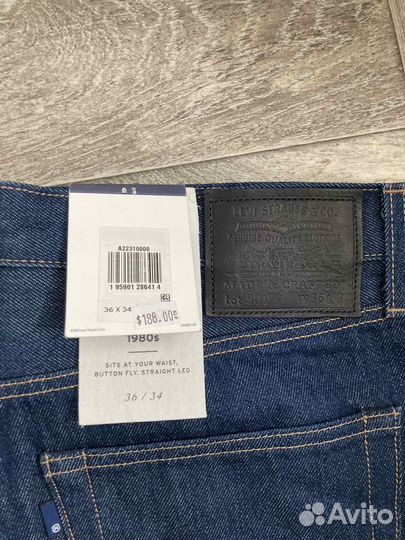 Джинсы levis 501 made crafted 36/34