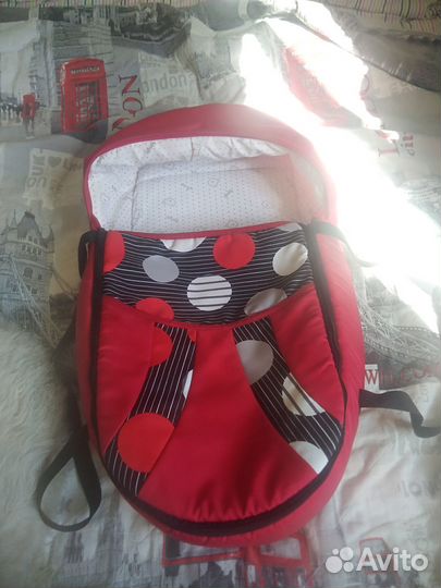 Люлька переноска кокон для новорожденных