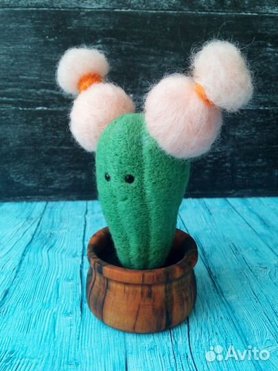 Кактусёнок Кристина, ручная работа, новое