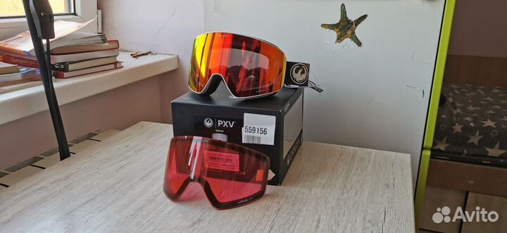 Сноуборд маска Dragon PXV с дополнительной линзой