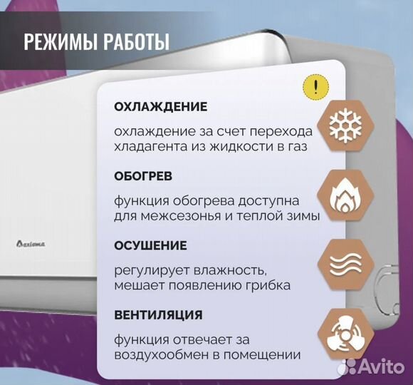 Настенная сплит-система axioma ASX09D1Z1R/ASB09D1Z