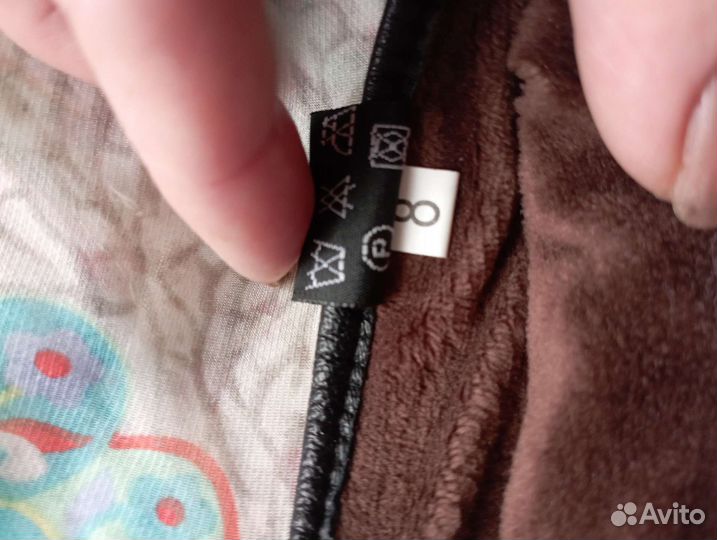 Перчатки женские, кожа, 8 размер