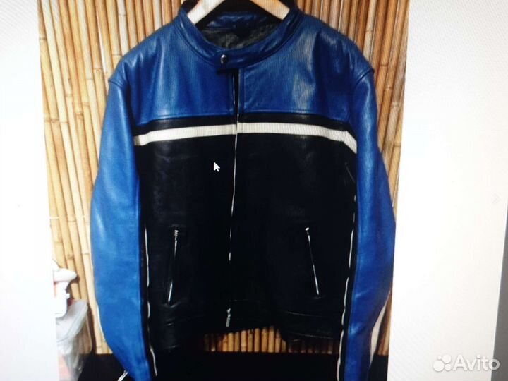 Мото куртка кожанная 56 р