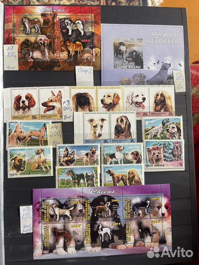 Марки тему Кошки и собаки