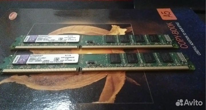 Оперативная память DDR3-4GB Kingston(комплект)