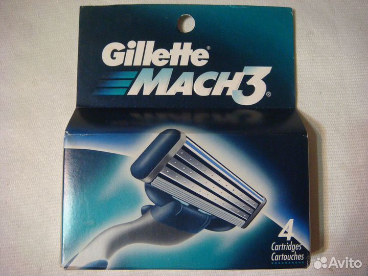 Сменные кассеты Gillette Mach 3 USA