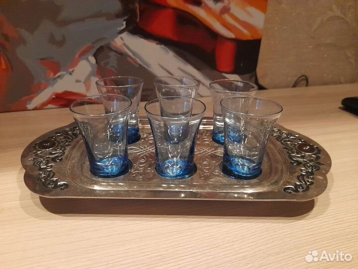 Стопки СССР цветное стекло