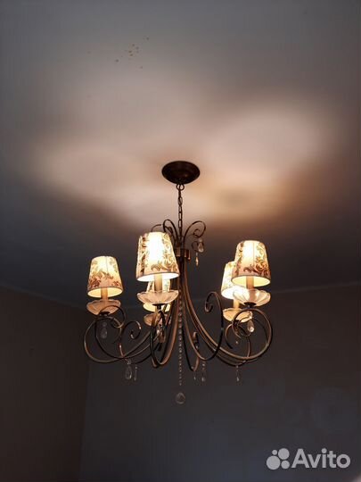 Люстра потолочная большая бу