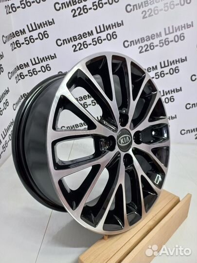 Литые диски R15 4x100 RIO/solaris Black polish