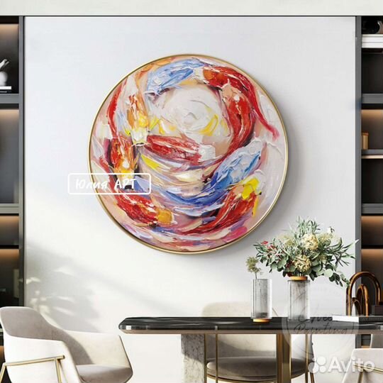 Картина в интерьер абстракция на холсте