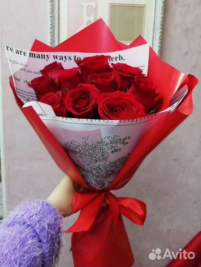 Цветы розы букет