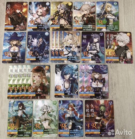 Карты коллекционные Genshin Impact R