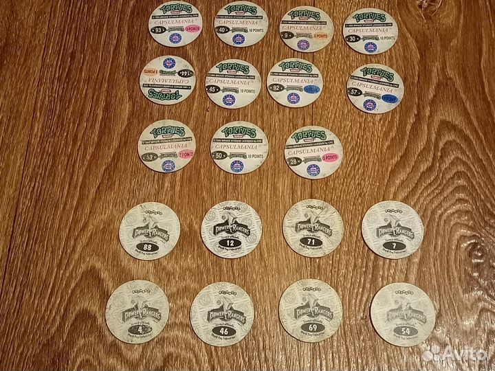 Фишки разные mad caps.бетман, power rangers